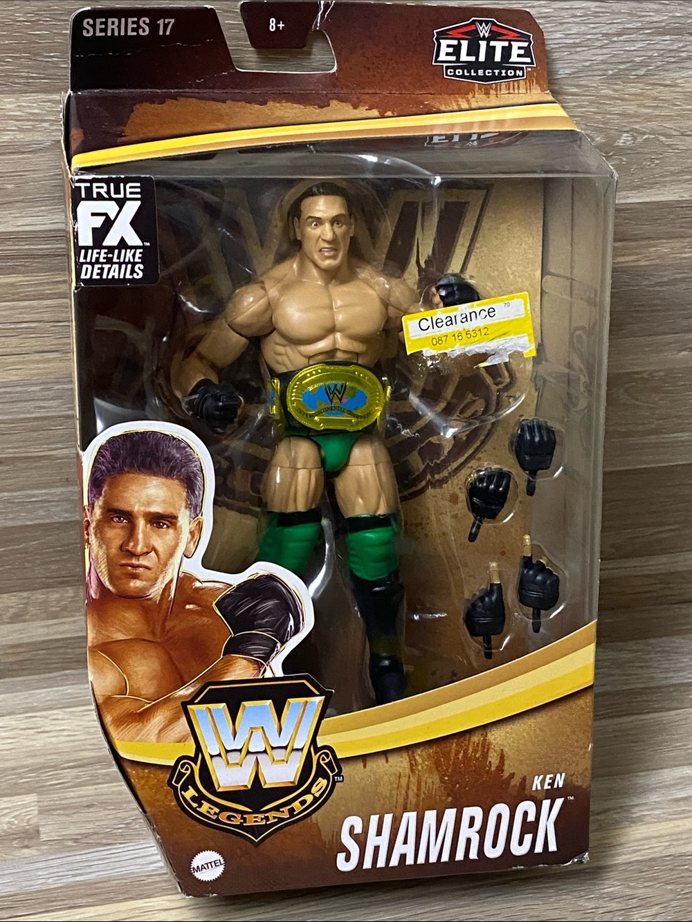2023 WWE Elite Collection Legends Series 17: KEN SHAMROCK (Green Trunks